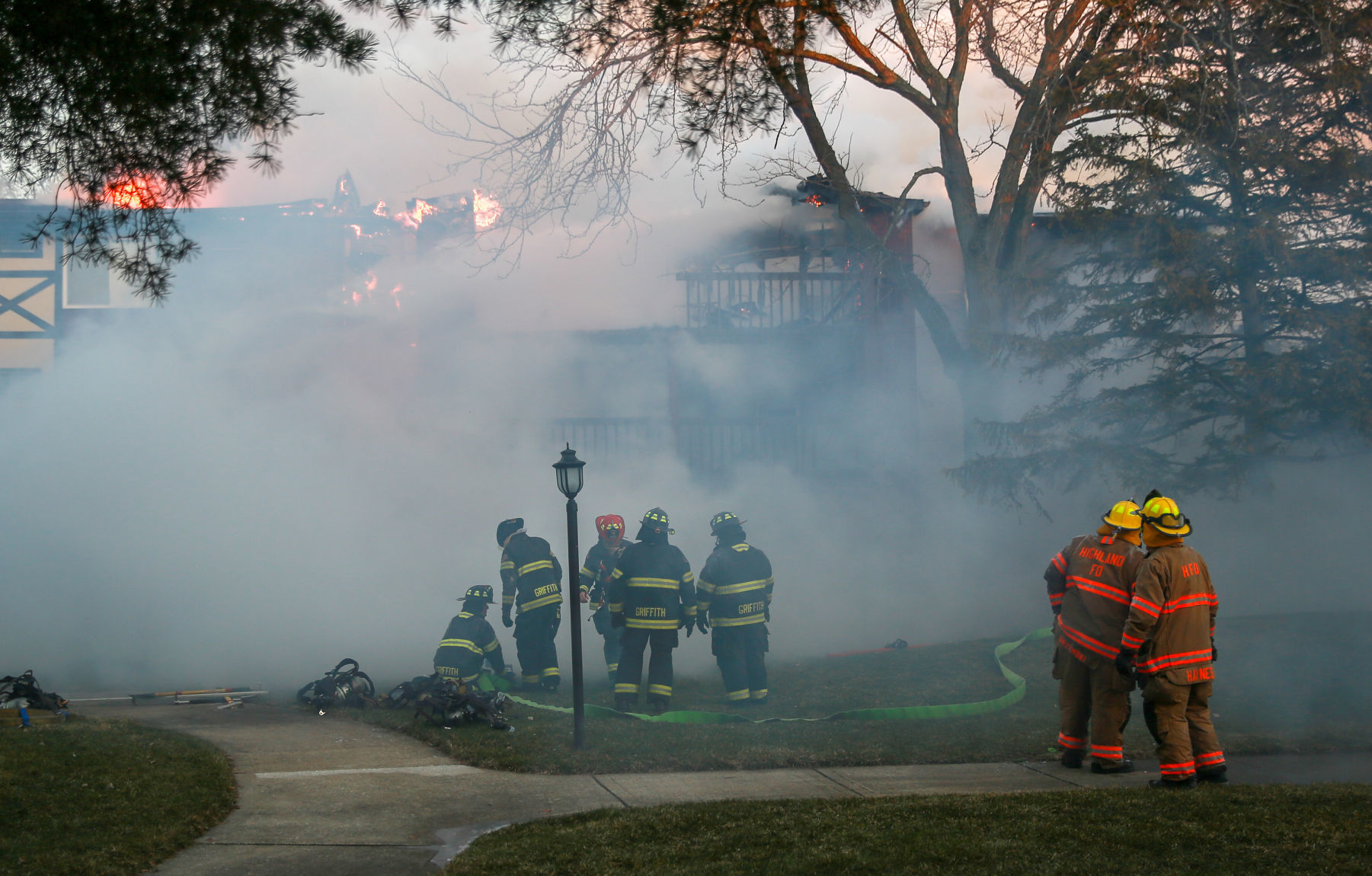 Highland apartment fire